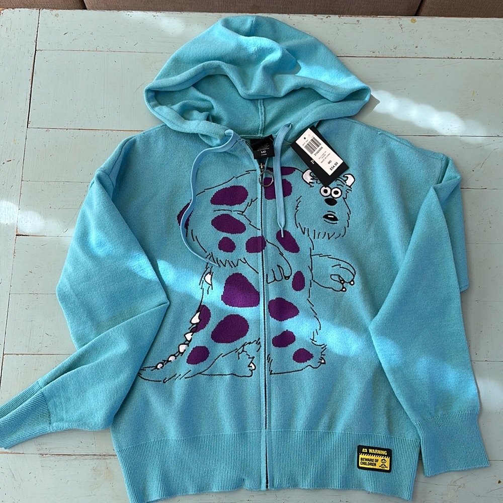 Woman’s medium Pixar Sully zip up sweater with hood